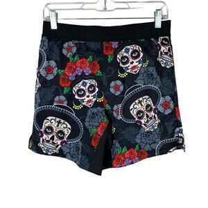 Tachuntfish THF Athletic Shorts Dia De Los Muertos Skull Pattern Men’s S